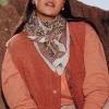 Promod Grand foulard carré imprimé - Imprimé ocre Impriméocre New