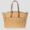 Promod Grand sac en cuir Femme - Cognac Flash Sale
