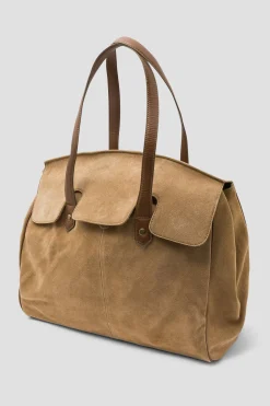 Promod Grand sac en cuir Femme - Cognac Flash Sale