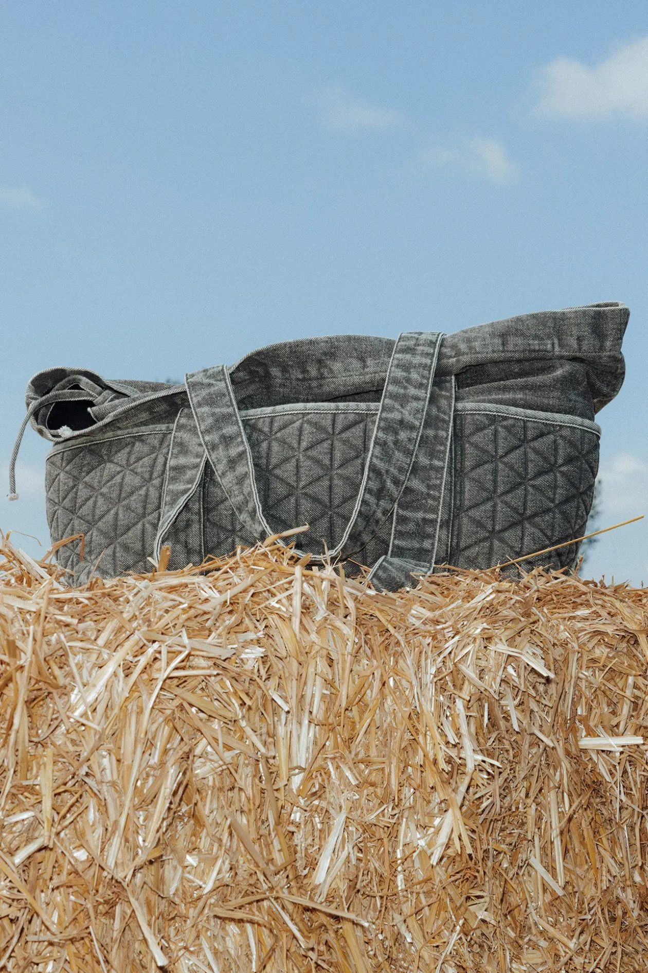 Promod Grand sac en jean délavé Femme - Gris Online