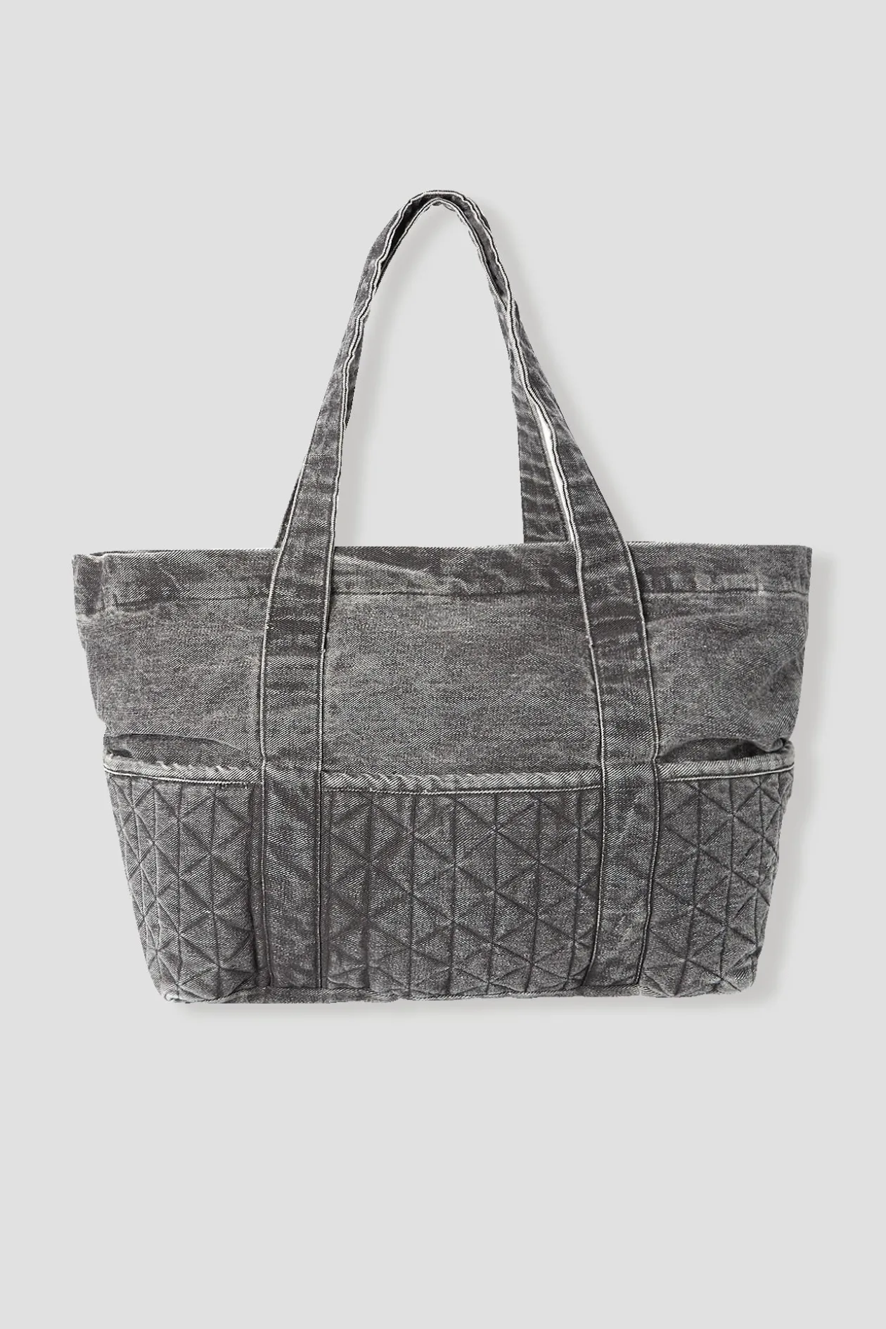 Promod Grand sac en jean délavé Femme - Gris Online