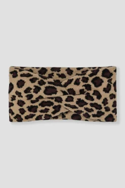 Promod Headband en maille léopard - Imprimé camel Imprimécamel Outlet