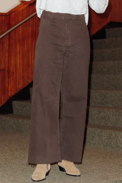 Promod HECTOR pantalon large Femme - Chocolat Fashion