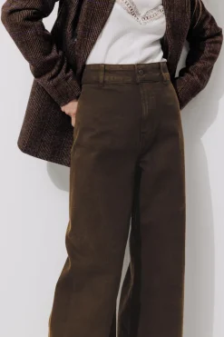 Promod HECTOR pantalon large Femme - Chocolat Fashion