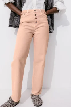 Promod Jean à braguette boutonnée - Saumon clair Saumonclair Sale