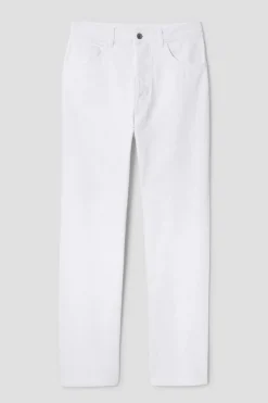 Promod Jean blanc droit taille haute - Ecru Flash Sale