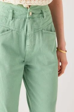 Promod Jean de couleur MARCEL - Turquoise Discount