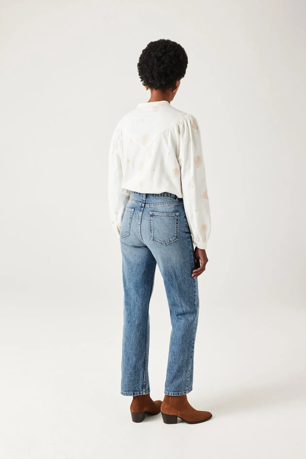 Promod Jean droit taille haute Femme - Jean clair Jeanclair New