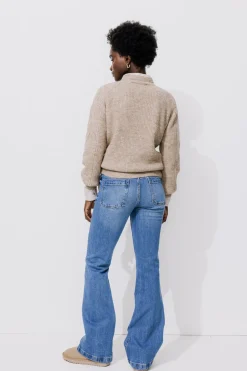 Promod Jean flare seventies Femme - Jean moyen Jeanmoyen Hot