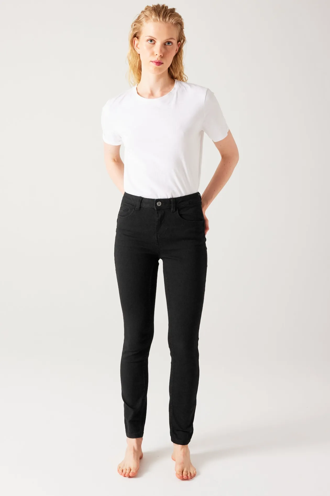 Promod Jean skinny push up ERNEST - Noir Discount