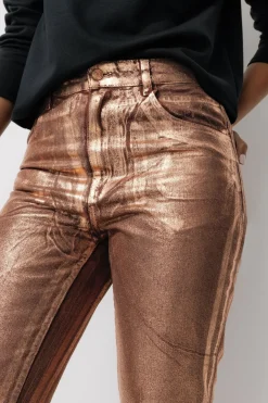 Promod Jean slim couleur cuivrée - Cuivre Store