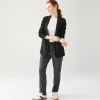 Promod Jogpant à carreaux Femme - Imprimé noir Impriménoir Flash Sale