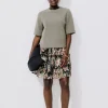 Promod Jupe courte imprimée Femme - Imprimé noir Impriménoir Online