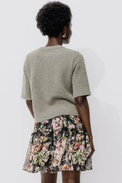 Promod Jupe courte imprimée Femme - Imprimé noir Impriménoir Online