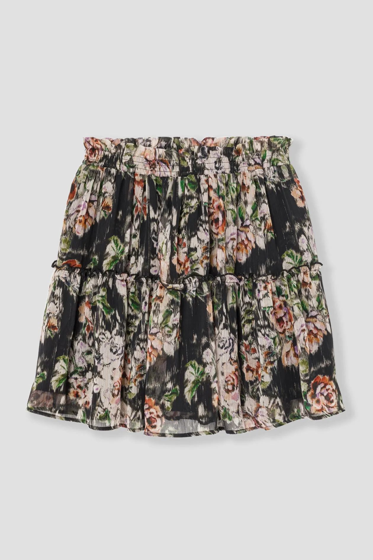 Promod Jupe courte imprimée Femme - Imprimé noir Impriménoir Online