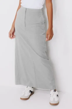Promod Jupe crayon fendue Femme - Gris Store