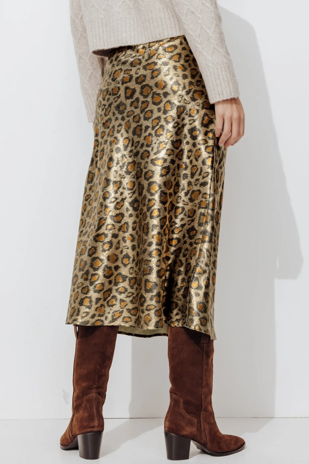 Promod Jupe en satin léopard Femme - Imprimé multicolore Imprimémulticolore Online