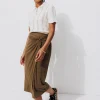 Promod Jupe midi en jersey Femme - Caramel Best Sale