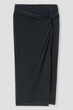 Promod Jupe midi en jersey Femme - Noir Clearance