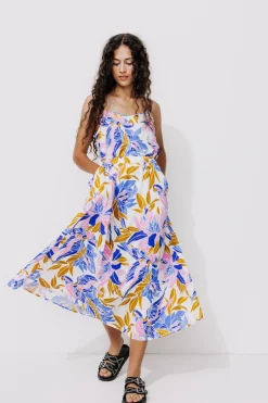 Promod Jupe midi imprimée Femme - Imprimé écru Impriméécru Shop