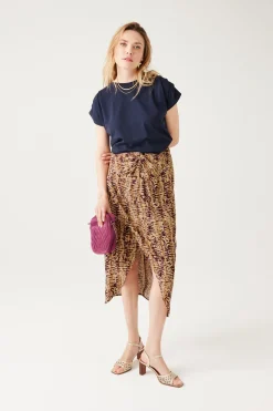 Promod Jupe midi imprimée Femme - Imprimé écru Impriméécru Store