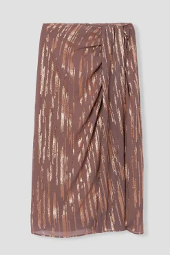 Promod Jupe midi irisée Femme - Vieux rose Vieuxrose Best Sale