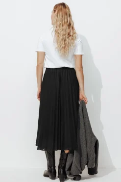 Promod Jupe midi plissée Femme - Noir Store