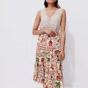 Promod Jupe mi-longue imprimée Femme - Imprimé écru Impriméécru New