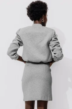 Promod Jupe trapèze en jersey Femme - Gris clair Grisclair Best