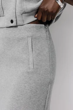 Promod Jupe trapèze en jersey Femme - Gris clair Grisclair Best