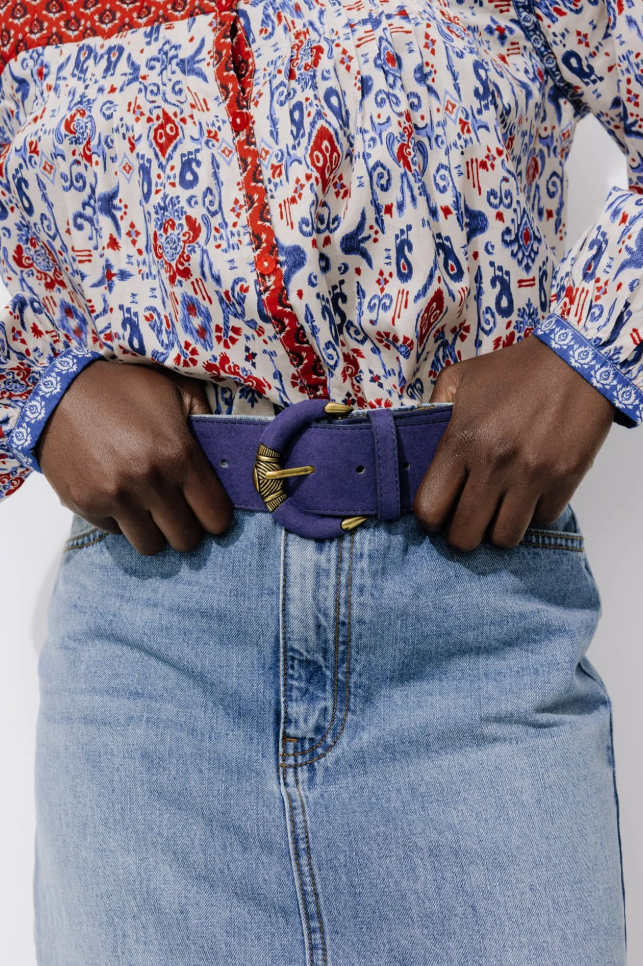 Promod Large ceinture Femme - Marine Fashion