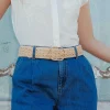 Promod Large ceinture tressée Femme - Ecru Best Sale