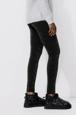 Promod Leggings à paillettes Femme - Noir Store