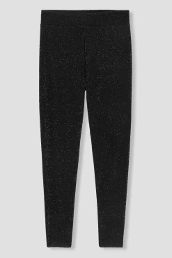 Promod Leggings à paillettes Femme - Noir Store