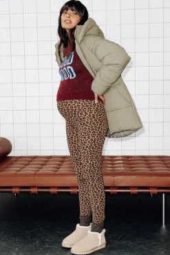 Promod Leggings d'hiver motif léopard - Imprimé caramel Imprimécaramel Best Sale