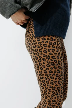Promod Leggings d'hiver motif léopard - Imprimé caramel Imprimécaramel Best Sale