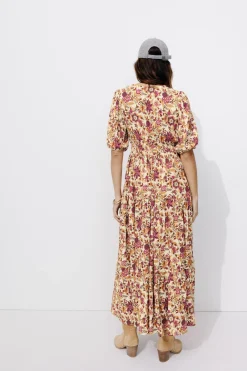 Promod Longue robe imprimée Femme - Imprimé écru Impriméécru Shop