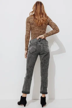 Promod LUCIEN jean girlfriend Femme - Jeans gris Jeansgris Outlet