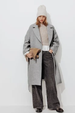 Promod Manteau en laine mélangée - Gris clair Grisclair Fashion