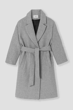 Promod Manteau en laine mélangée - Gris clair Grisclair Fashion