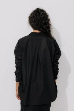 Promod Maxi-chemise unie éco-conçue - Noir Hot