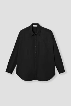 Promod Maxi-chemise unie éco-conçue - Noir Hot