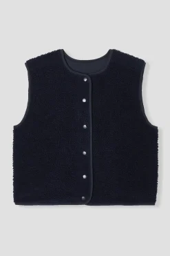 Promod PALOMA en moumoute réversible - Marine Cheap