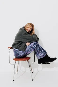 Promod Pantalon à paillettes Femme - Imprimé multicolore Imprimémulticolore Cheap