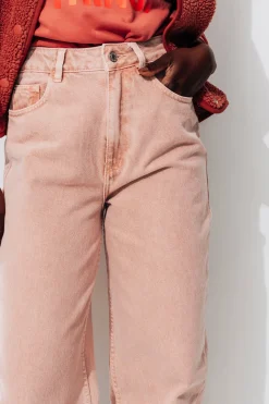 Promod Pantalon barrel/balloon Femme - Rose des sables Rosedessables Store