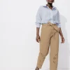 Promod Pantalon broderie anglaise - Beige Shop