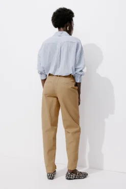 Promod Pantalon broderie anglaise - Beige Shop