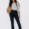 Promod Pantalon carrot Femme - Marine Fashion