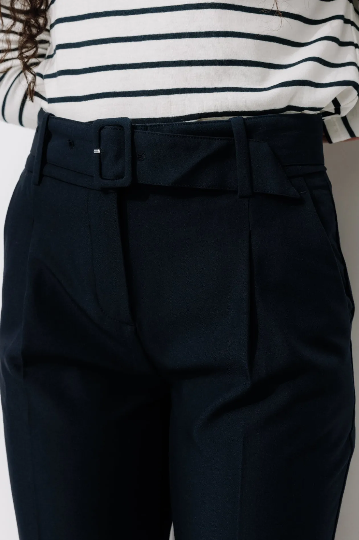 Promod Pantalon carrot Femme - Marine Fashion