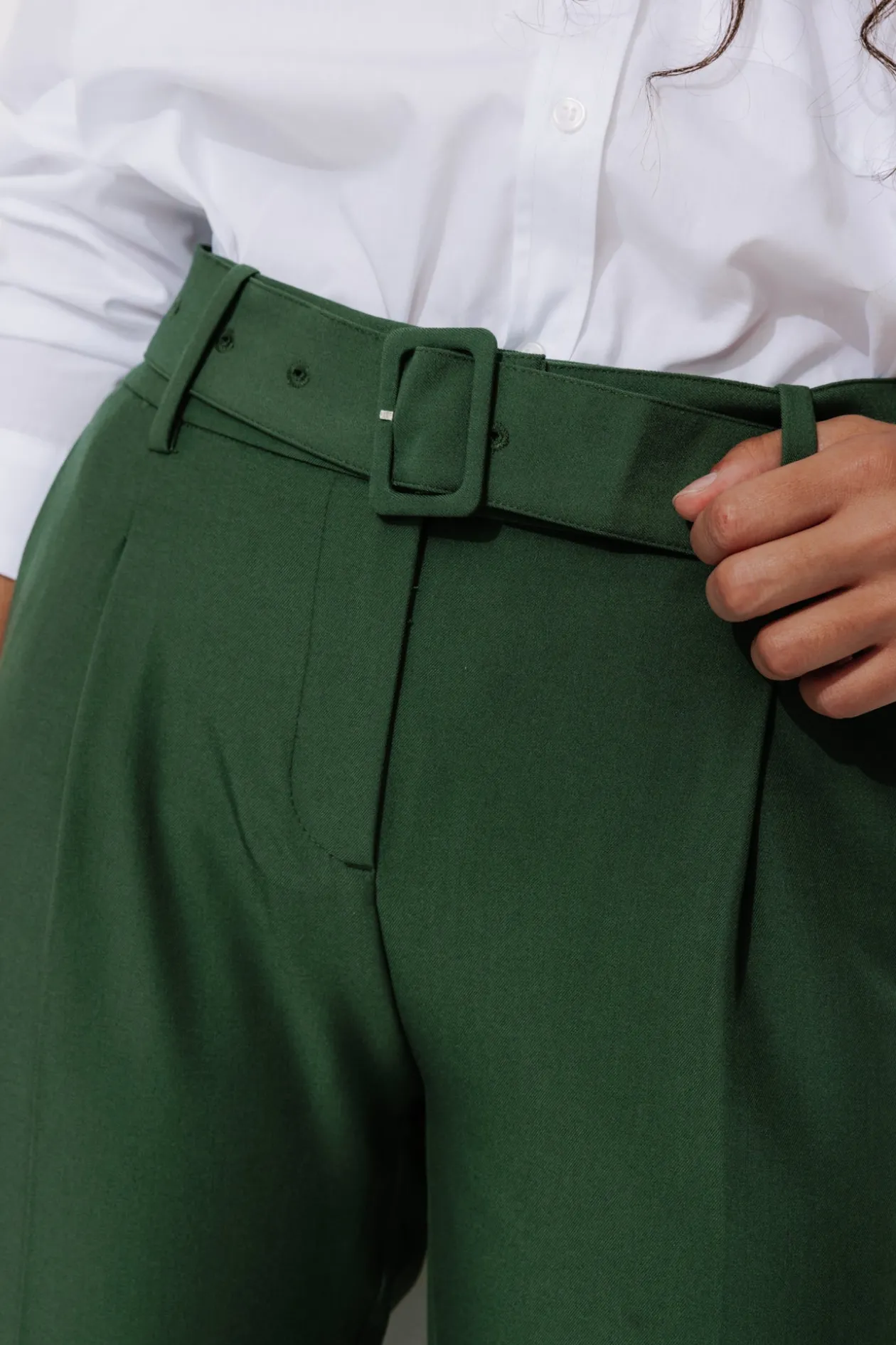 Promod Pantalon carrot Femme - Vert émeraude Vertémeraude Online